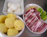 豚の角煮♪ゆで卵とじゃがいも入り作り方1写真