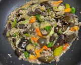 ピリ辛やみつき⭐︎ひき肉で茄子の味噌炒め作り方5写真