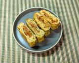 マイルドな辛味が食欲UP♡キムチの卵焼き作り方4写真
