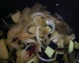 ナスと玉ねぎのスタミナつけ麺作り方2写真