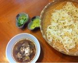 ナスと玉ねぎのスタミナつけ麺作り方4写真