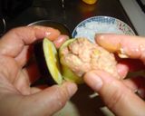 茄子のハンバーグ（茄子の挟み揚げ煮込み）作り方3写真