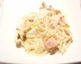 うどんカルボナーラ作り方14写真