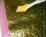 十六穀ごはんで❀海苔巻き風おにぎり作り方1写真