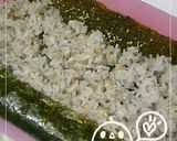 十六穀ごはんで❀海苔巻き風おにぎり作り方2写真