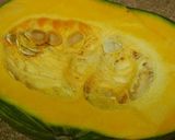 かぼちゃのわたともずくの酢の物作り方1写真