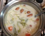 白菜入りクリームシチュー作り方5写真