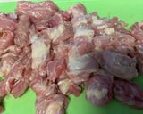 鶏せせり肉で作る肉野菜炒め作り方1写真