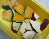 カボチャとサツマイモの大学芋風♪作り方1写真