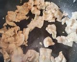 三つ葉と春菊と豚バラ肉の焼きうどん作り方7写真