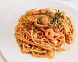 少年のシーフード トマトパスタ作り方3写真