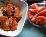 鶏肉と彩り野菜のカレートマト蒸し煮作り方2写真