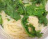 菜の花スパゲティ　ペペロンチーノ作り方8写真
