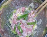めちゃ旨♡　豚の天ぷら✤チーズがけ丼作り方2写真