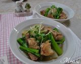 鶏肉と大根と菜の花のうま煮作り方6写真