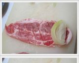 たまねぎの豚肉クルクル～ケチャ醤油味♪作り方2写真