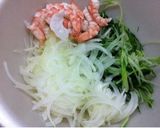 水菜のマリネ風サラダ作り方1写真