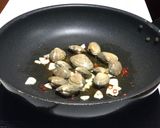 アサリと三葉の焼きうどん作り方5写真