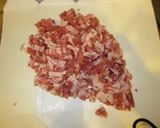 豚小間でごぼうつくねの照り焼き作り方1写真