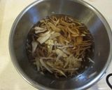 豚小間でごぼうつくねの照り焼き作り方2写真