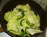 パパのアサリ＆キャベツ＆ゴーヤー作り方4写真