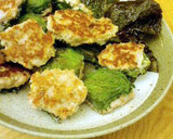 蓮根と豚挽き肉の大葉のっけ焼き(塩麹)作り方6写真