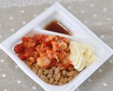 わが子大好き！キムチ納豆ご飯作り方1写真
