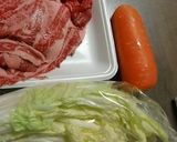 牛コマ＋人参の味噌ケチャップソースMIX作り方1写真