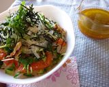 鮭と新玉葱の丼。　レモンわさび風味作り方7写真