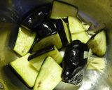 豚バラと茄子の生姜ごま風味の煮物作り方3写真