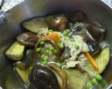 豚バラと茄子の生姜ごま風味の煮物作り方7写真