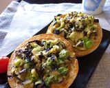 茄子×葱の和風トースト作り方5写真