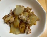 鶏肉とじゃがいものガーリック炒め作り方5写真