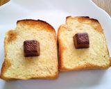 マーガリンdeチョコっとトースト作り方3写真