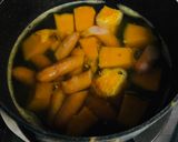 秋！かぼちゃとソーセージのスープ🥣作り方3写真