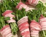 豆苗の豚バラ巻き作り方1写真
