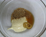 茎わかめとかに蒲の胡麻マヨ和え作り方1写真