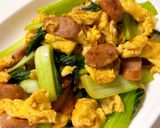 ソーセージと青梗菜と卵のバター醤油炒め作り方8写真