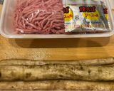 ゴボウのひき肉包み焼き、焼そばソースを使って作り方1写真
