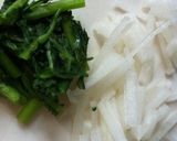 オクラと春菊のみぞれポン酢和え☆作り方2写真