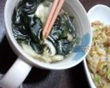 長ネギとワカメのスープ作り方7写真
