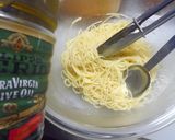 スモークサーモンとエビのサラダスパゲティ作り方4写真