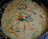 えのき氷ＩＮ♪♪鮭缶でごまクリームパスタ作り方4写真