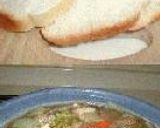 鶏だんごと根菜のごま汁鍋作り方8写真