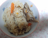 マイタケと人参の炊き込みご飯☆作り方4写真