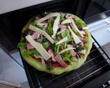 小松菜生地のピザ作り方8写真
