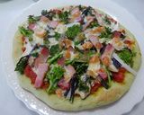 小松菜生地のピザ作り方9写真