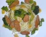 春❀ブロッコリーのカレー風味パスタ作り方4写真