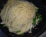 菜の花とアミの塩辛パスタ☆ペペロンチーノ作り方5写真
