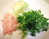 豆苗とベーコンのお焼き風チヂミ作り方1写真